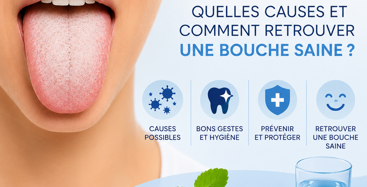 Langue blanche : causes, symptômes et solutions pour retrouver une bouche saine